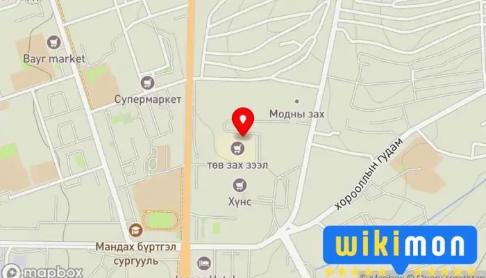 гэсэн газрын зураг Дархан-Уул аймаг дахь Төрийн цахим үйлчилгээний хэлтэс Засгийн газрын байшин дээр Дархан