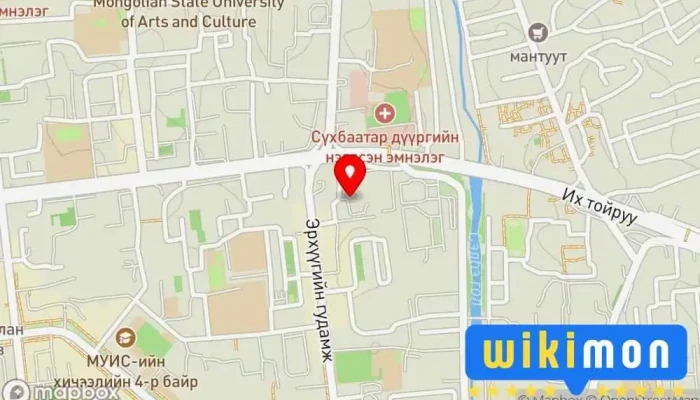 гэсэн газрын зураг Давка урлан Уран зураг дээр Улаанбаатар
