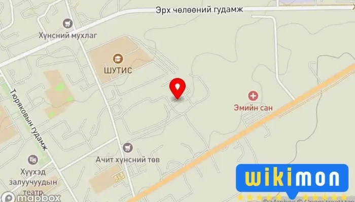 гэсэн газрын зураг Дэлгэр зочид буудал Зочид буудал дээр Эрдэнэт