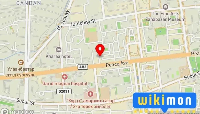 гэсэн газрын зураг DELGUUR store Хувцасны дэлгүүр дээр Улаанбаатар