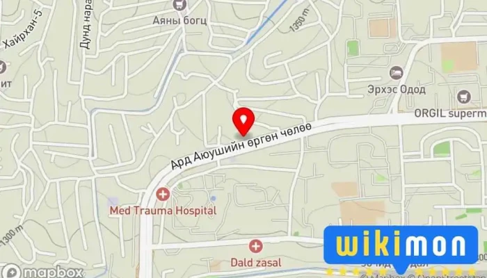гэсэн газрын зураг Deluxe Car Wash Машин угаалга дээр Улаанбаатар