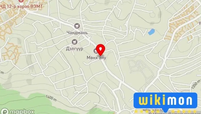 гэсэн газрын зураг Дэнжийн 1000-ын 4-р зогсоол / Зам Гүүрийн Авто Бааз Bus stop дээр Улаанбаатар