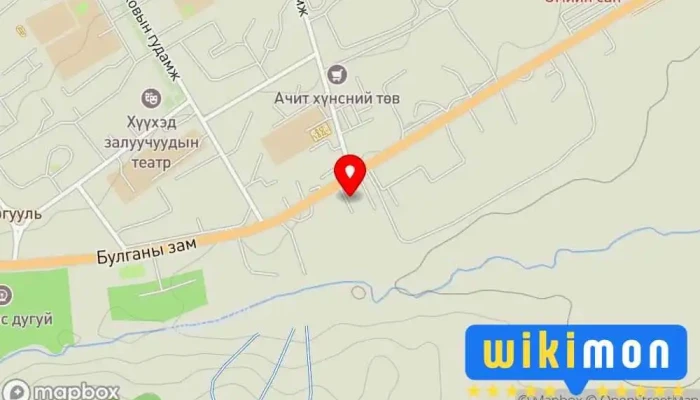 гэсэн газрын зураг Дугуй засвар Автомашин дээр Эрдэнэт