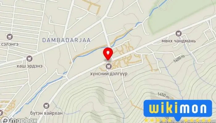 гэсэн газрын зураг Дугуй засвар Авто засварын төв дээр Улаанбаатар