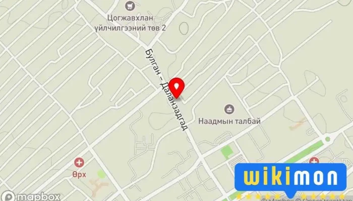 гэсэн газрын зураг Дугуй засварын төв / Tire repair center / Автомашин засварын газар дээр Даланзадгад