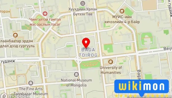 гэсэн газрын зураг Дуудлагын жолооч Дуудлагын төв дээр Улаанбаатар