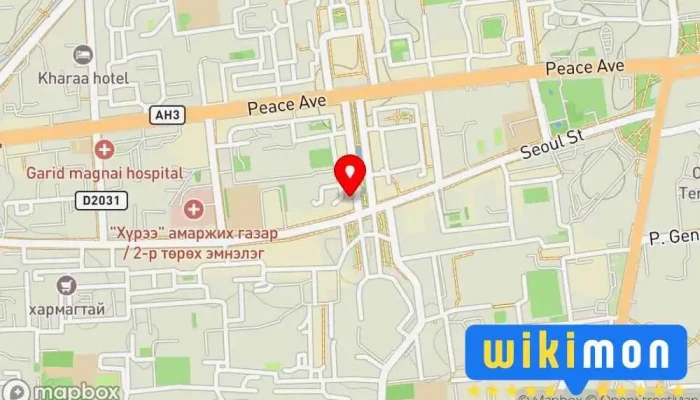 гэсэн газрын зураг EGUL3 Creative Studio Бичиг хэрэгслэлийн дэлгүүр, Бэлэг дурсгалын дэлгүүр дээр Улаанбаатар