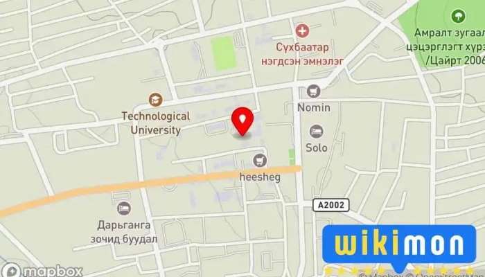 гэсэн газрын зураг Ehen-Us emneleg Эмнэлэг, Гоо сайхны салон, Эмийн сан дээр Баруун−Урт