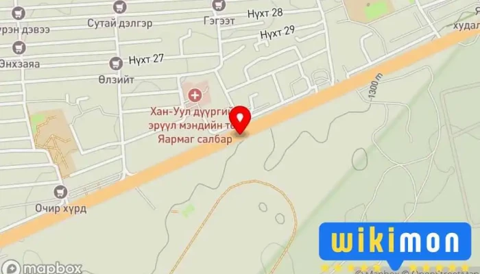 гэсэн газрын зураг Эмнэлгийн буудал Bus stop дээр Улаанбаатар