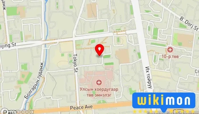 гэсэн газрын зураг Энхтүвшин  дээр Улаанбаатар