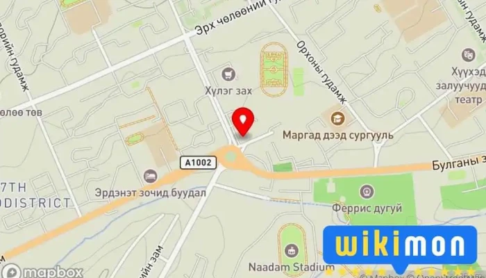 гэсэн газрын зураг Эрдэнэт их дэлгүүр Худалдааны гудамж дээр Эрдэнэт