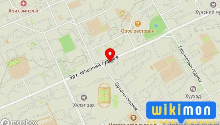 гэсэн газрын зураг Эрдэнэт хэвлэл  дээр Эрдэнэт