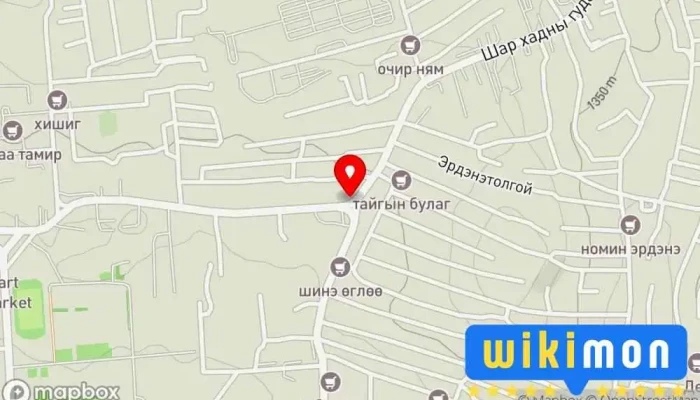гэсэн газрын зураг Эрдэнэтолгой Bus stop дээр Улаанбаатар