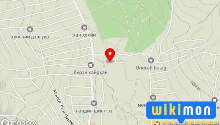 гэсэн газрын зураг Эвт Чулуу ХХК Бетон Зуурмаг Нийлүүлэгч дээр Улаанбаатар