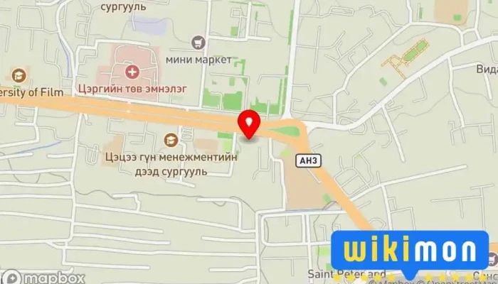 гэсэн газрын зураг Физик Технологийн Хүрээлэн  дээр Улаанбаатар