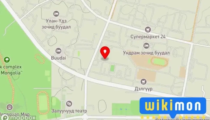 гэсэн газрын зураг Friends Hotel Зочид буудал дээр Дархан