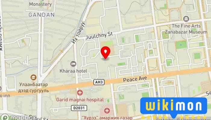 гэсэн газрын зураг Gaikham LLC, Гайхам ХХК GPS нийлүүлэгч дээр Улаанбаатар