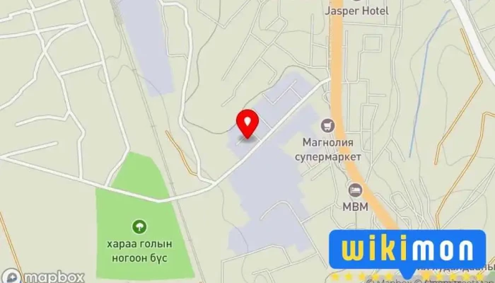 гэсэн газрын зураг Гал түймэр унтраах аврах 22-р анги Компаний Оффис дээр Дархан
