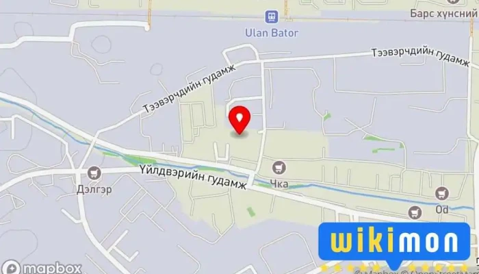 гэсэн газрын зураг Гамшгаас хамгаалах сургалтын төв Компаний Оффис дээр Улаанбаатар