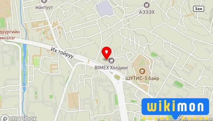гэсэн газрын зураг Газарч дуудлагын жолооч Дуудлагын төв дээр Улаанбаатар