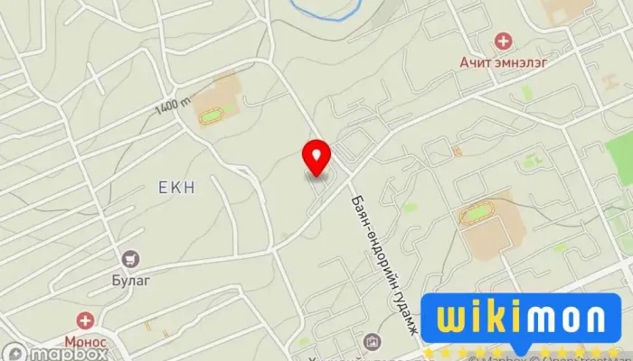гэсэн газрын зураг Gok Garden Хотын дүүргийн алба дээр Эрдэнэт