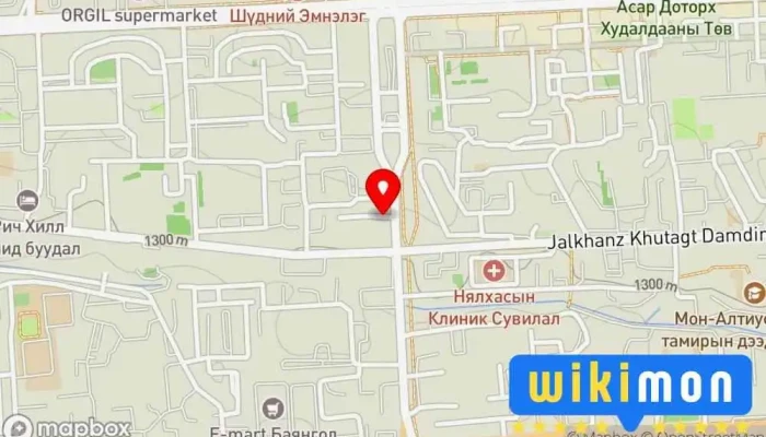 гэсэн газрын зураг Голдарт хоол кароаке Ресторан, Кароаке баар дээр Улаанбаатар