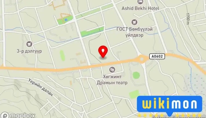 гэсэн газрын зураг ГОСТ БАРААНЫ ДЭЛГҮҮР Худалдааны гудамж дээр Цэцэрлэг