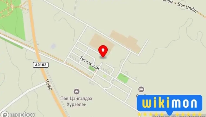 гэсэн газрын зураг Говьсүмбэр аймгийн Мэргэжлийн хяналтын газар Нийтийн Аюулгүй Байдлын Хэлтэс дээр Чойр
