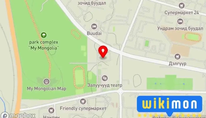 гэсэн газрын зураг Grand Yak Hotel & Convention centre Зочид буудал дээр Дархан