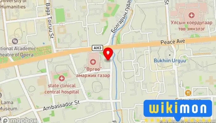гэсэн газрын зураг ГҮНЖ төв Төрийн бус байгууллага дээр Улаанбаатар
