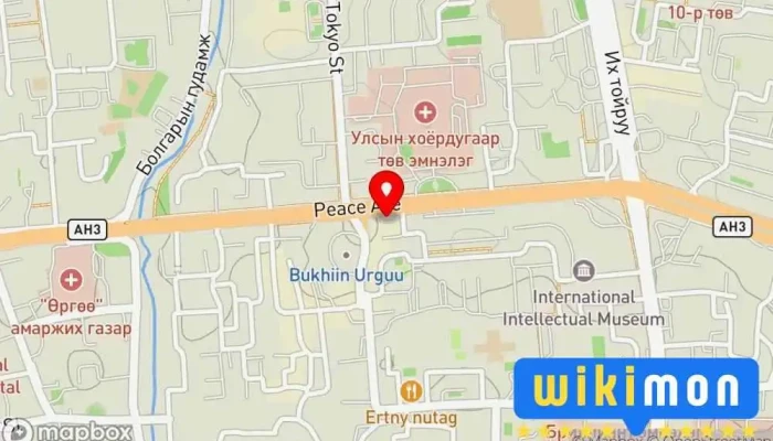 гэсэн газрын зураг Gurvan nuur Компаний Оффис дээр Улаанбаатар