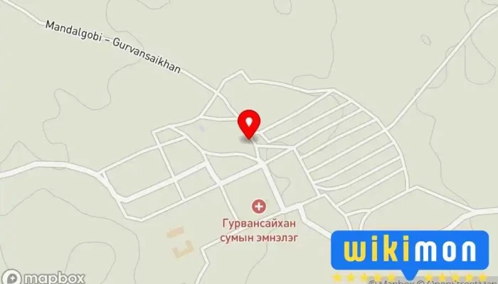гэсэн газрын зураг Гурвансайхан  дээр Гурвансайхан