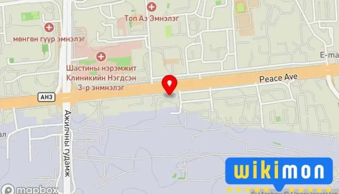 гэсэн газрын зураг Henan Chinese Restaurant Ази хоолны ресторан дээр Улаанбаатар
