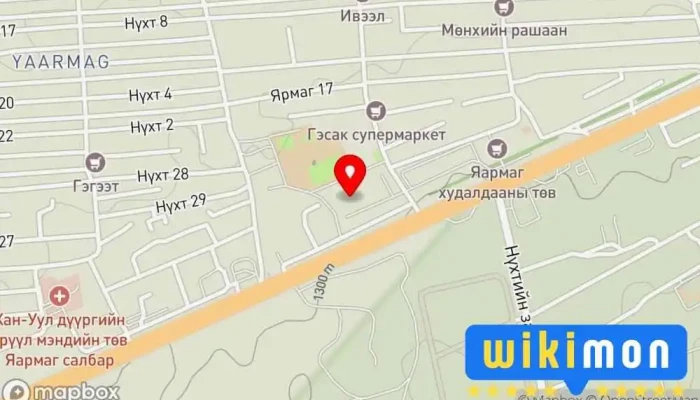 гэсэн газрын зураг Horse Моторс Автомашин борлуулагч дээр Улаанбаатар