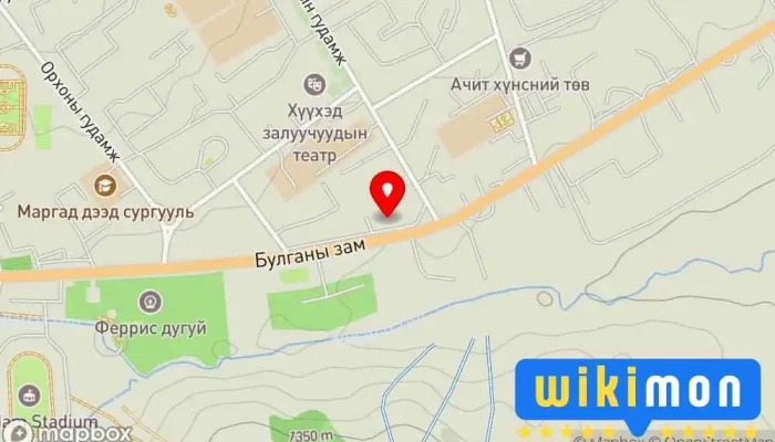 гэсэн газрын зураг Hurd auto service Автомашин засварын газар дээр Эрдэнэт