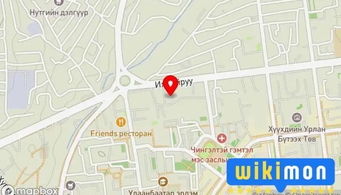 гэсэн газрын зураг Hyundai Авто засварын төв Автомашин засварын газар дээр Улаанбаатар