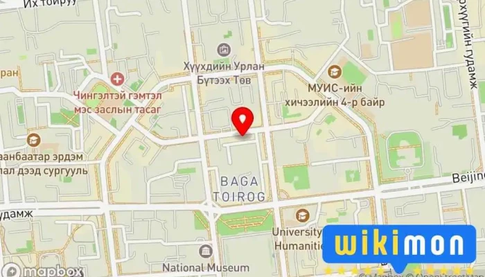 гэсэн газрын зураг Язгуур Капитал ББСБ Компаний Оффис дээр Улаанбаатар