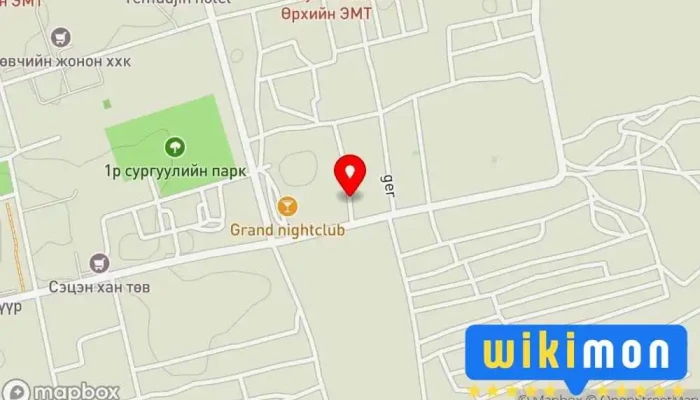 гэсэн газрын зураг Ikh Khan suld hot pot restaurant Халуун тогооны ресторан дээр Чингис