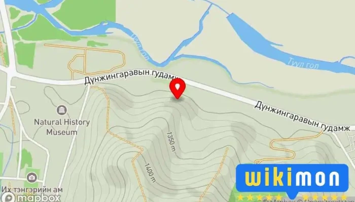 гэсэн газрын зураг Ikh Tengeriin Sug Zurag Уулын оргил дээр Улаанбаатар