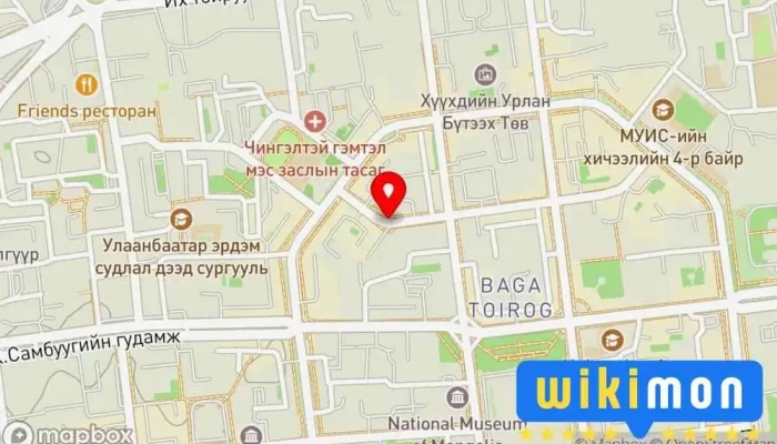 гэсэн газрын зураг Ил тод гэрээ Цэцэрлэгт хүрээлэн дээр Улаанбаатар