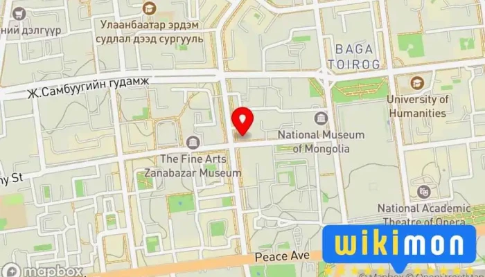 гэсэн газрын зураг Information and Research Institute of Meteorology, Hydrology and Environment Эрдэм шинжилгээний байгууллага дээр Улаанбаатар