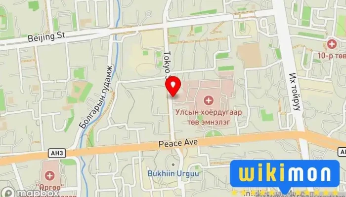 гэсэн газрын зураг Ирээдүйн гарц ТББ Компаний Оффис дээр Улаанбаатар