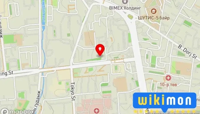 гэсэн газрын зураг JEX HIIDEG URUU Дэн буудал дээр Улаанбаатар