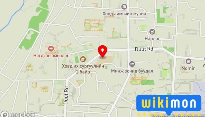 гэсэн газрын зураг JS house Засгийн газрын байшин дээр Ховд