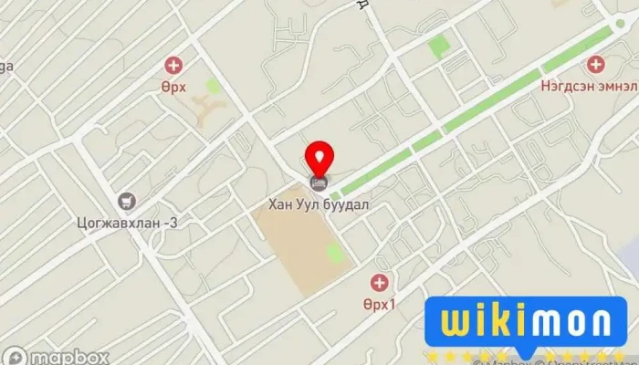 гэсэн газрын зураг Хан-Уул зочид буудал, караоке, паб Зочид буудал дээр Даланзадгад