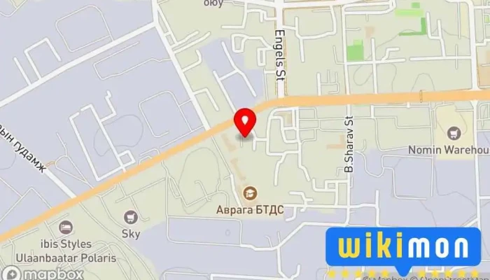 гэсэн газрын зураг Хангай дээд сургууль Их сургууль дээр Улаанбаатар