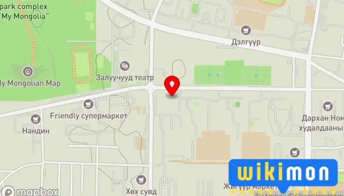 гэсэн газрын зураг Kharaa Hotel (Хараа зочид буудал) Зочид буудал дээр Дархан
