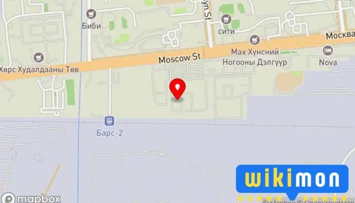 гэсэн газрын зураг Kharhorin Hunsnii zah Хүнсний дэлгүүр дээр Улаанбаатар