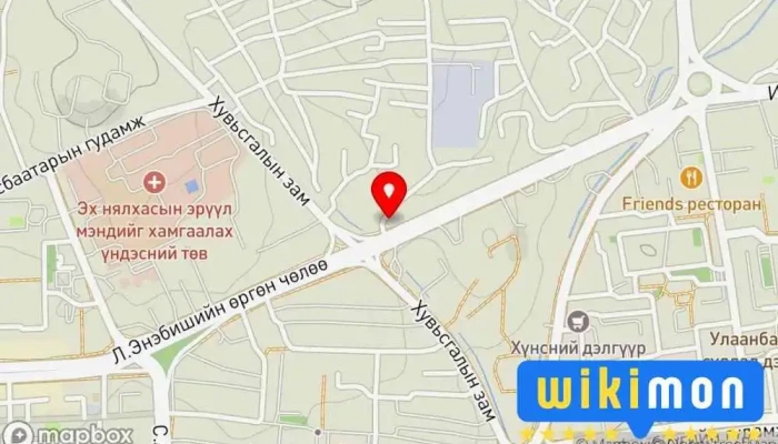 гэсэн газрын зураг ХАРХ авто шил сервис Машин түрээслүүлэх газар дээр Улаанбаатар