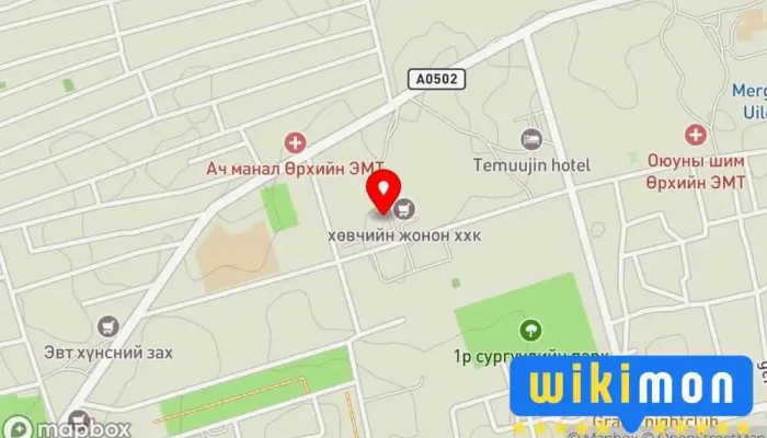 гэсэн газрын зураг Хэнтий аймгийн дартсын холбоо KDA Холбоо буюу Байгууллага дээр Чингис